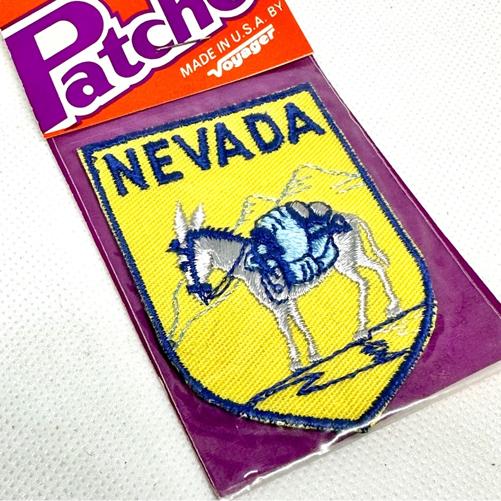 Vintage Voyager Patch Nevada with mule